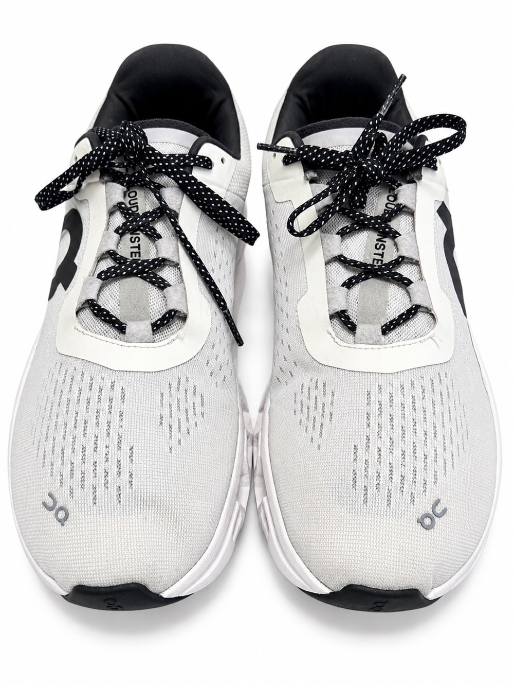 On Men’s Running White and Black Men's Athletic Running Shoes